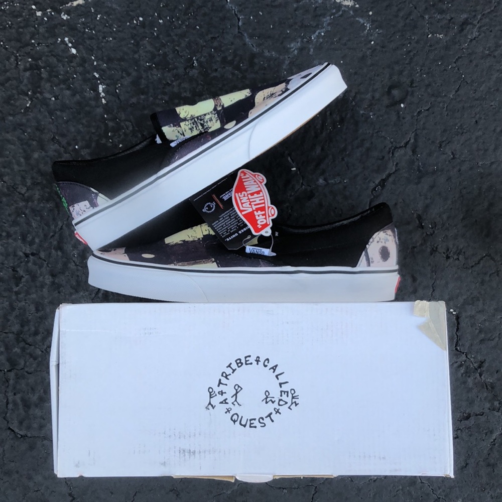NWT BRAND NEW Vans Classic Slip On (ATCQ) Black/True White